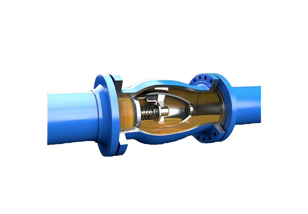 Internal Structure of Axial Flow Check Valve