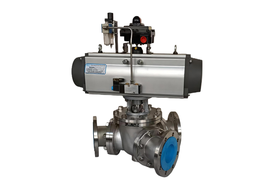 Pneumatic Stainless Steel Y-Type Three-Way Ball Valve