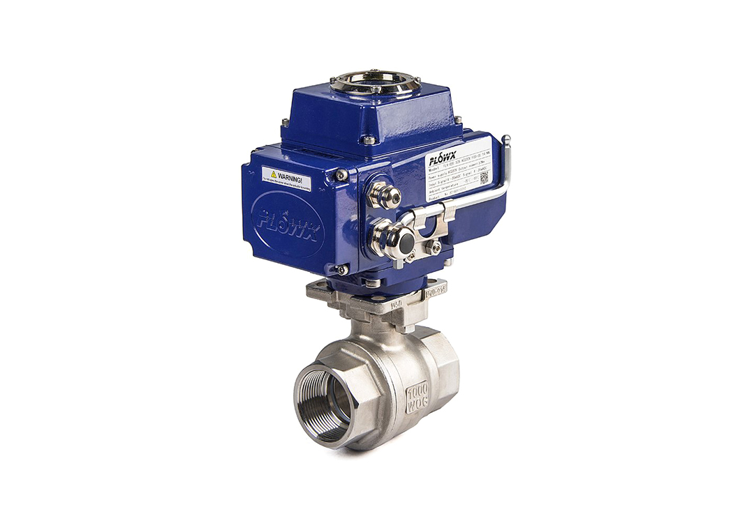 Two-Piece Electric Low-Pressure Threaded Ball Valve