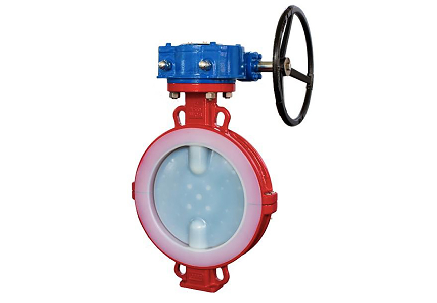 Worm Gear Wafer PTFE-Lined Concentric Butterfly Valve