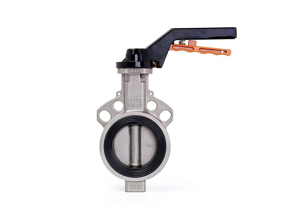 Manual Stainless Steel Wafer Rubber-Lined Concentric Butterfly Valve