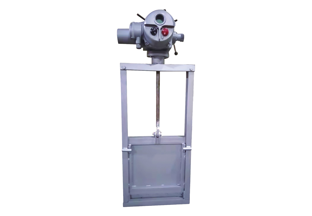 Electric stainless steel square knife gate valve