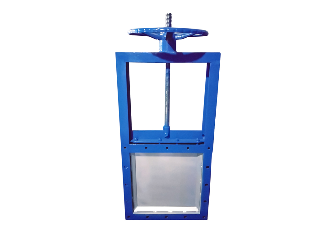 Manual carbon steel square knife gate valve